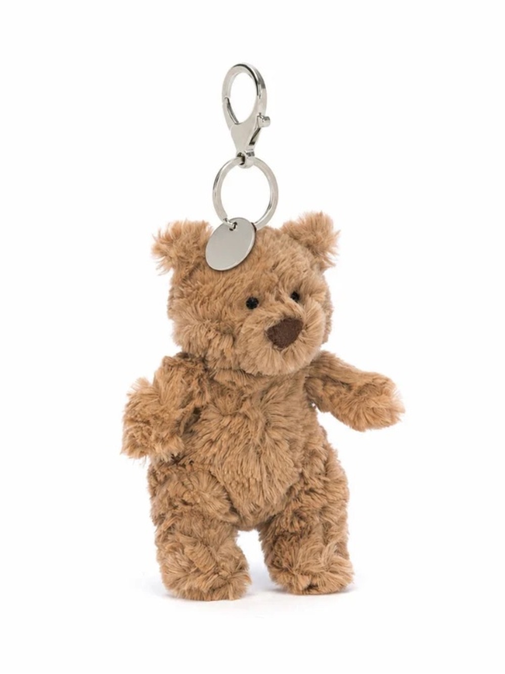 Plush Brown Teddy Bear Keychain for Kids
